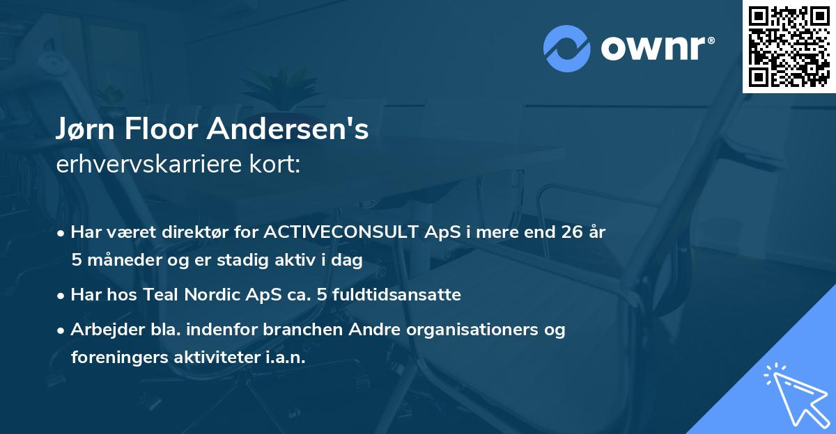 Jørn Floor Andersen's erhvervskarriere kort