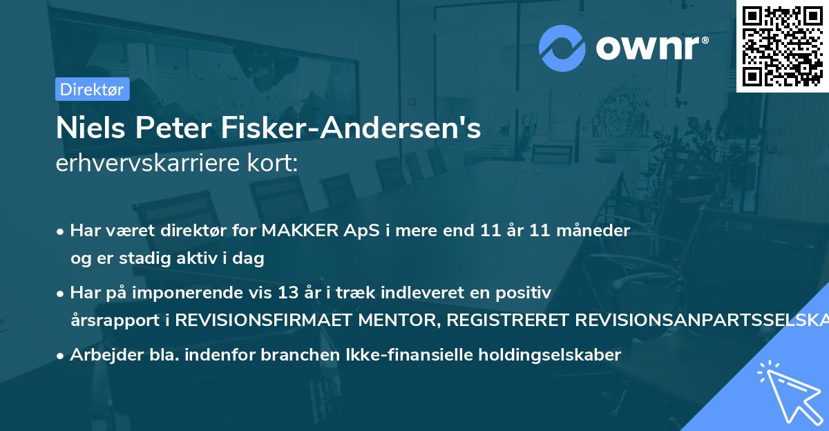 Niels Peter Fisker-Andersen's erhvervskarriere kort
