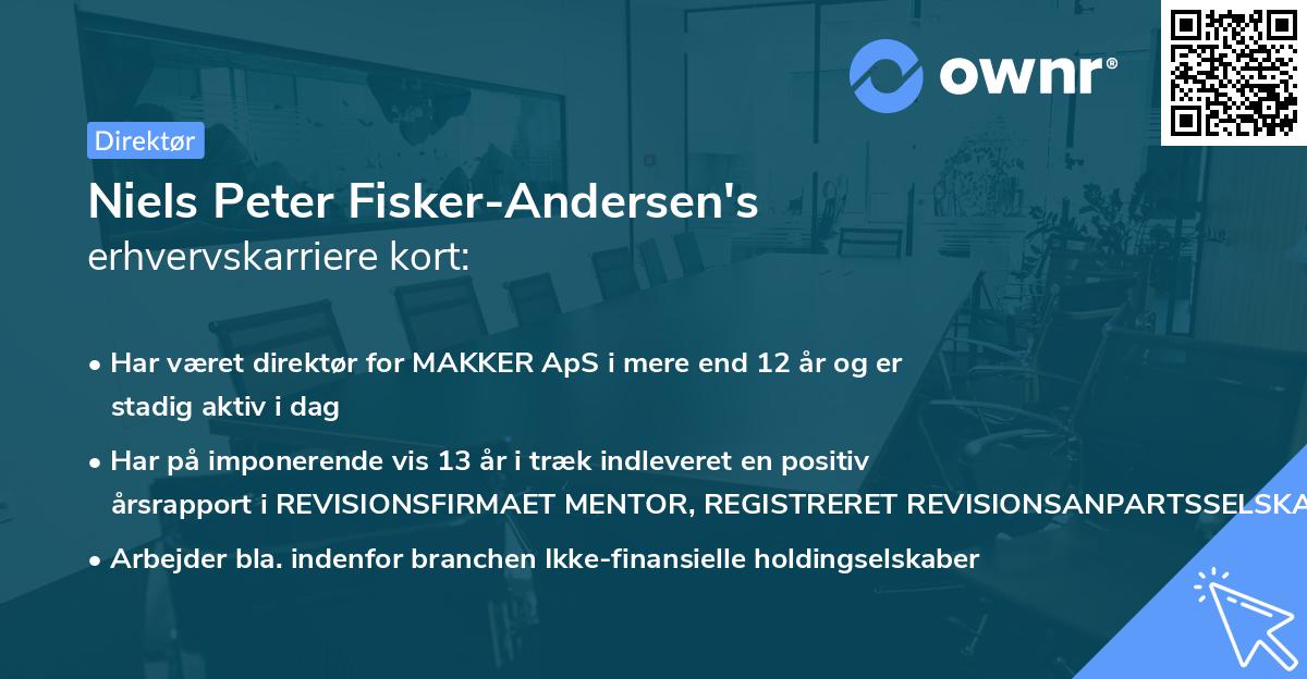 Niels Peter Fisker-Andersen's erhvervskarriere kort