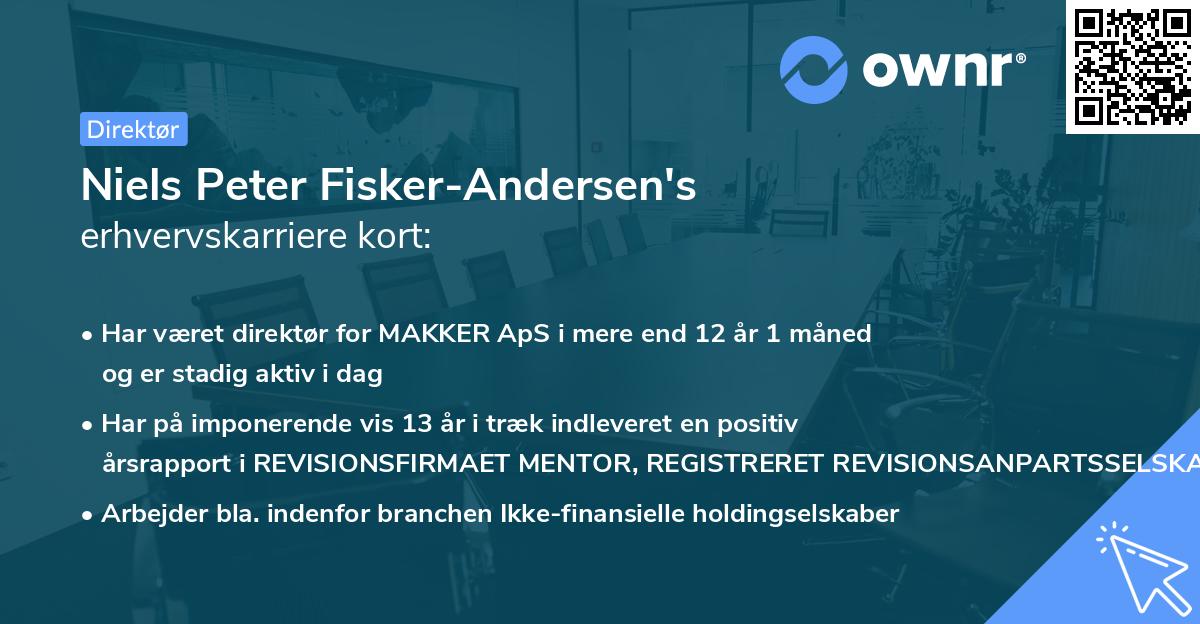 Niels Peter Fisker-Andersen's erhvervskarriere kort