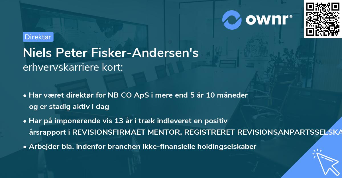 Niels Peter Fisker-Andersen's erhvervskarriere kort