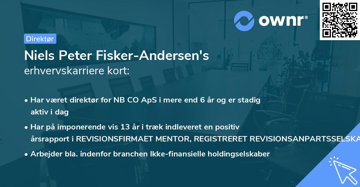 Niels Peter Fisker-Andersen's erhvervskarriere kort