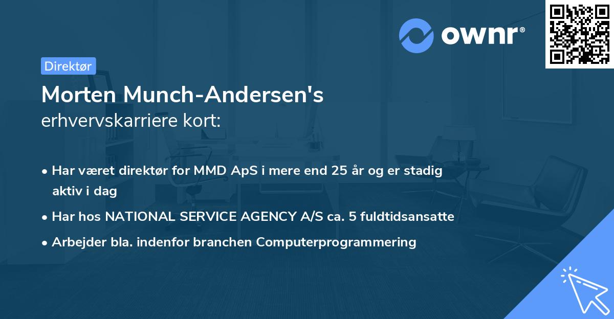 Morten Munch-Andersen's erhvervskarriere kort