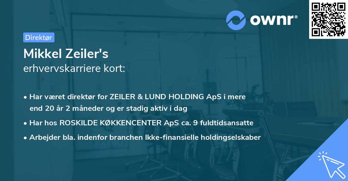 Mikkel Zeiler's erhvervskarriere kort