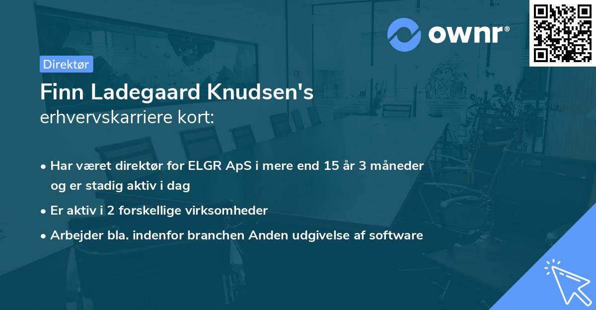 Finn Ladegaard Knudsen's erhvervskarriere kort