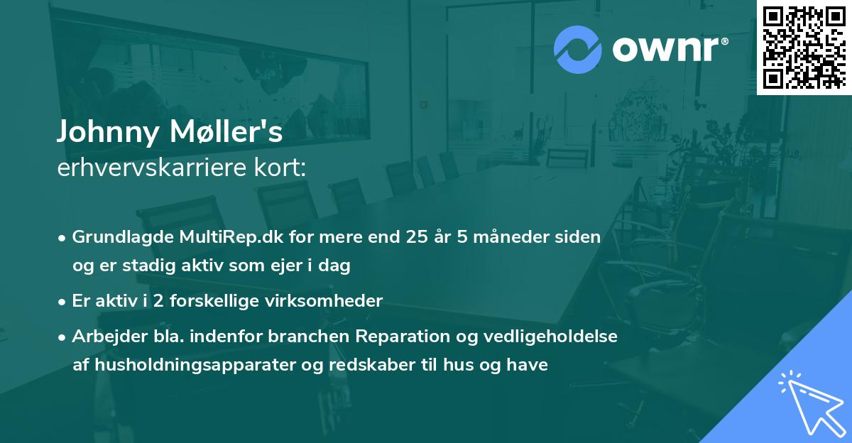 Johnny Møller's erhvervskarriere kort