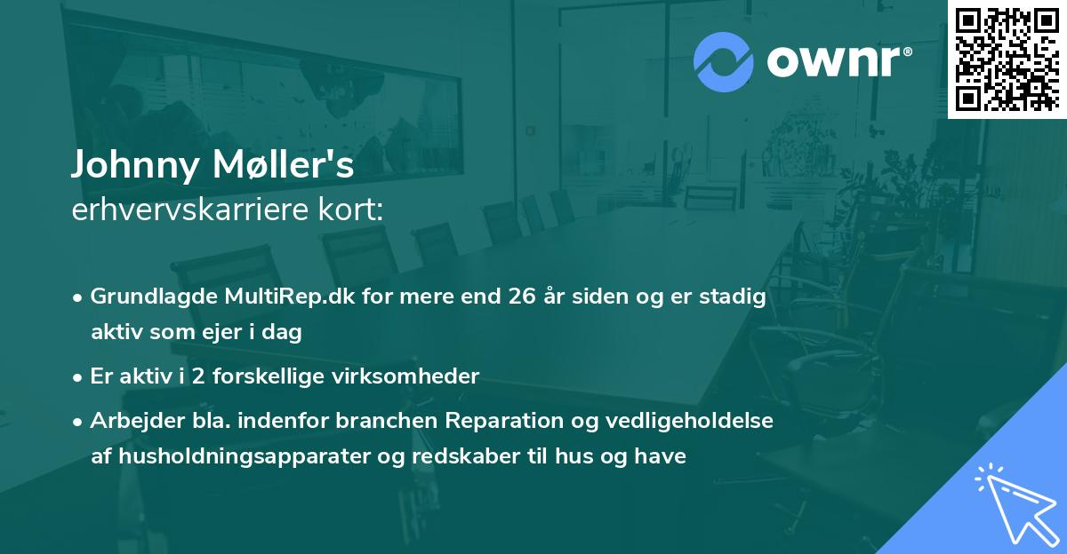 Johnny Møller's erhvervskarriere kort
