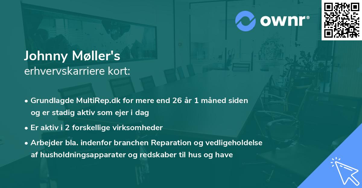Johnny Møller's erhvervskarriere kort