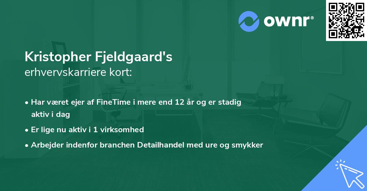Kristopher Fjeldgaard's erhvervskarriere kort