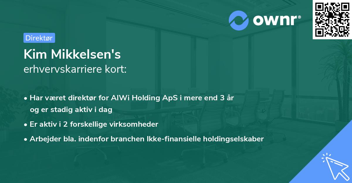 Kim Mikkelsen's erhvervskarriere kort