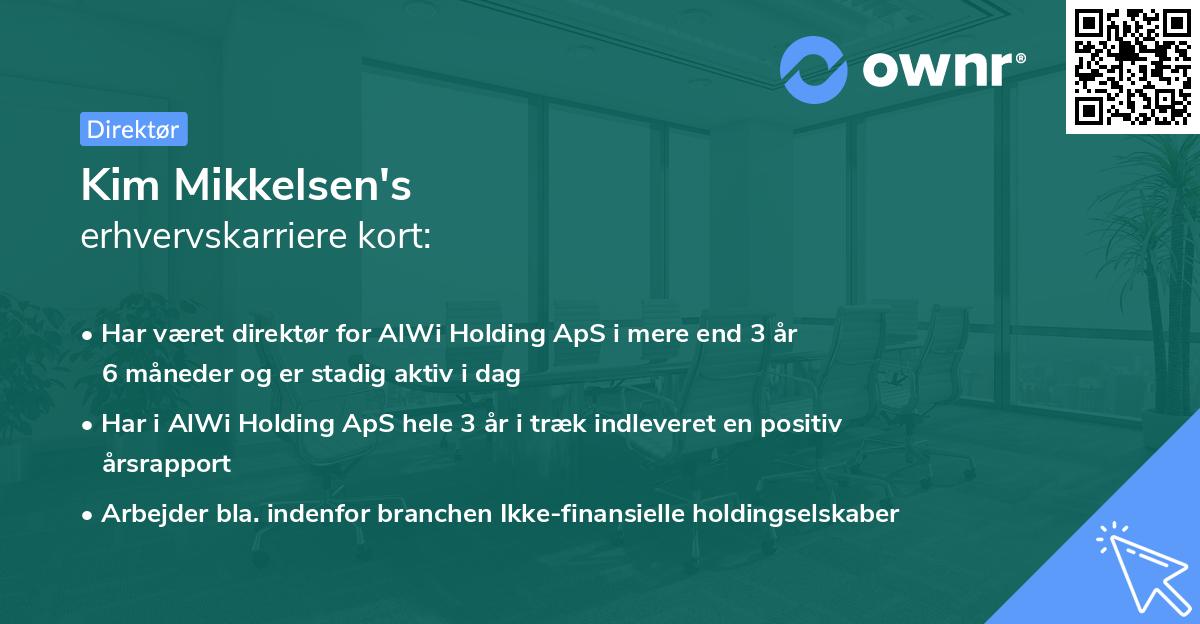 Kim Mikkelsen's erhvervskarriere kort