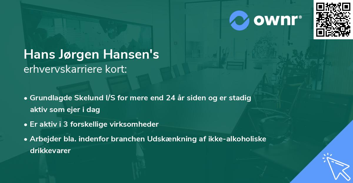 Hans Jørgen Hansen's erhvervskarriere kort