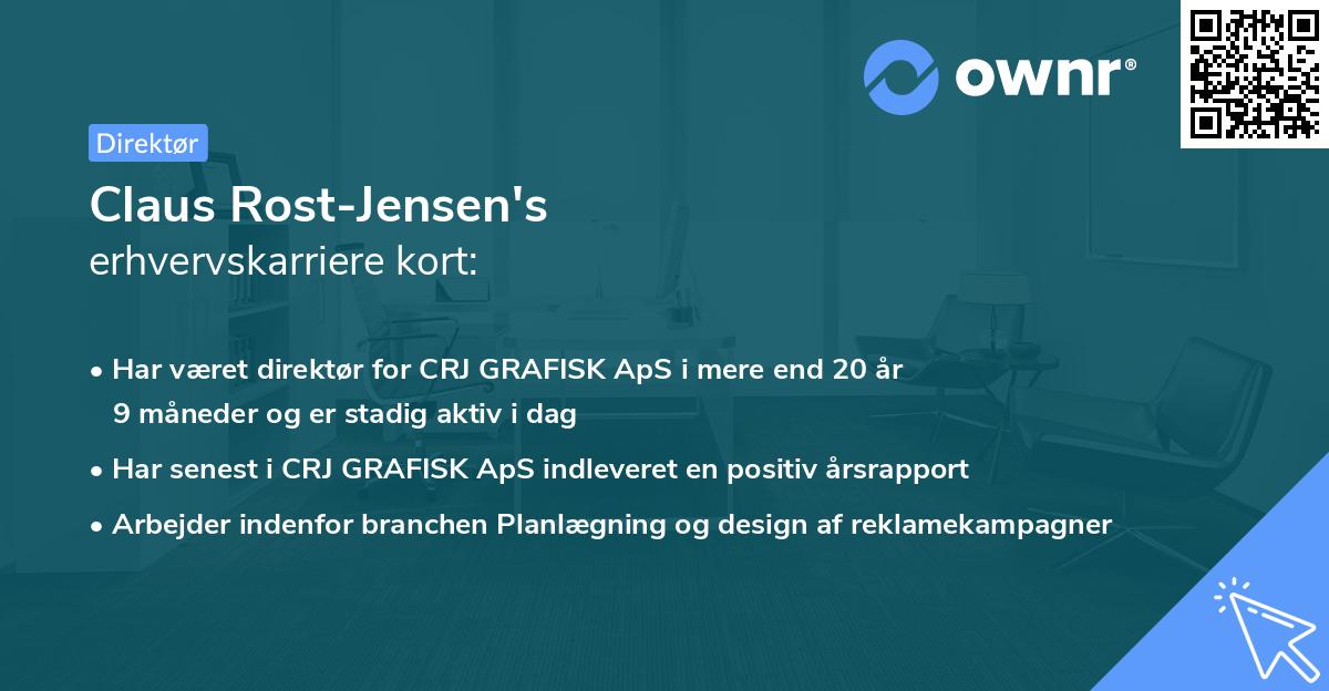 Claus Rost-Jensen's erhvervskarriere kort