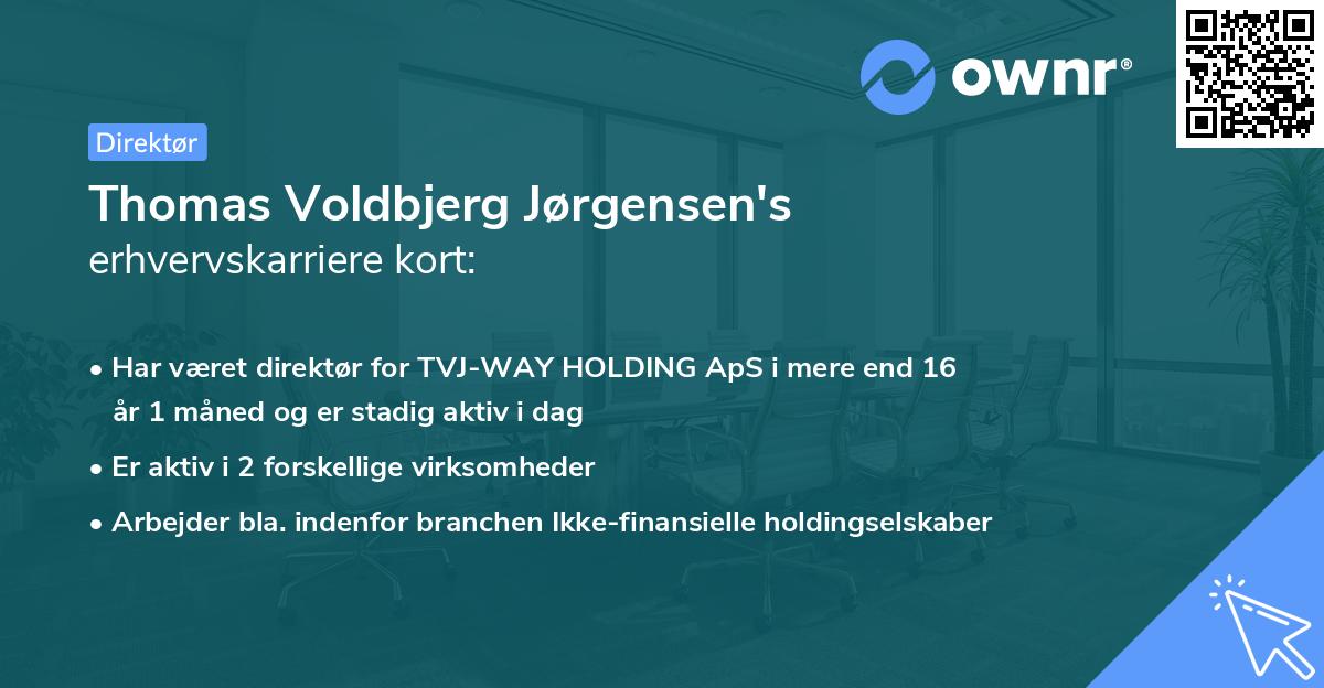 Thomas Voldbjerg Jørgensen's erhvervskarriere kort