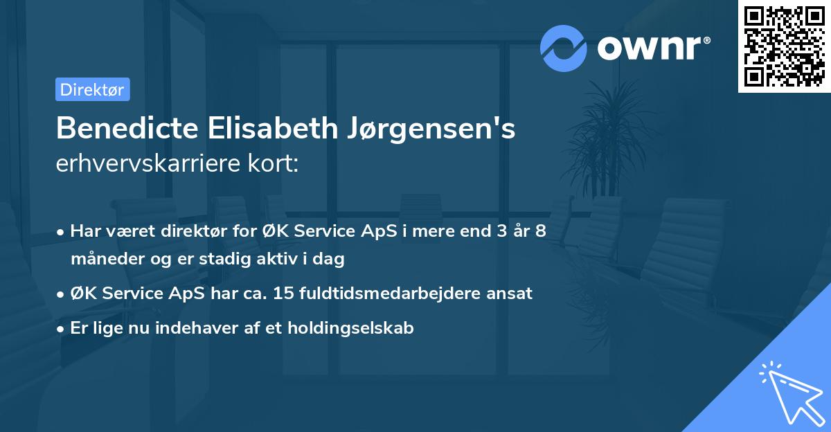 Benedicte Elisabeth Jørgensen's erhvervskarriere kort