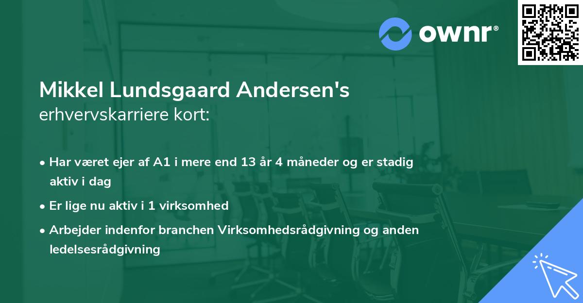 Mikkel Lundsgaard Andersen's erhvervskarriere kort