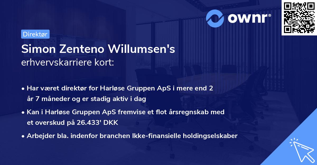 Simon Zenteno Willumsen's erhvervskarriere kort