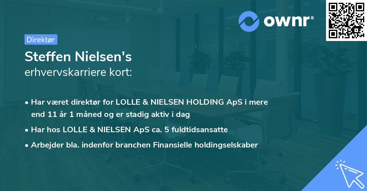 Steffen Nielsen's erhvervskarriere kort