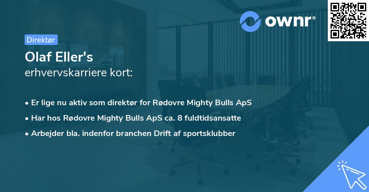 Olaf Eller's erhvervskarriere kort