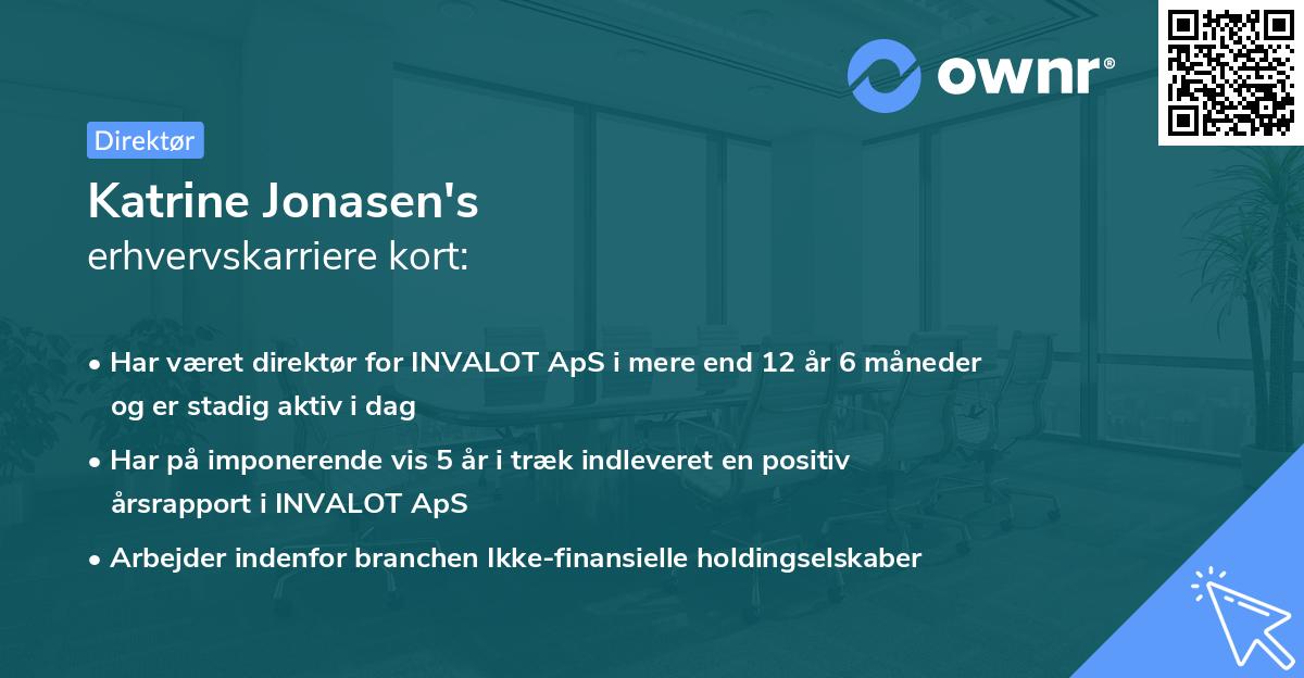 Katrine Jonasen's erhvervskarriere kort