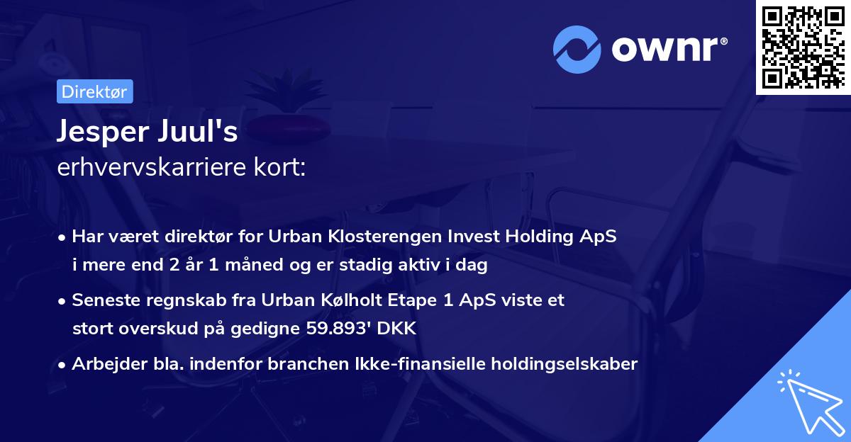 Jesper Juul's erhvervskarriere kort
