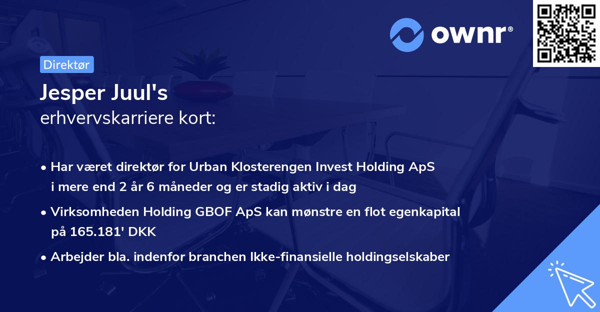 Jesper Juul's erhvervskarriere kort