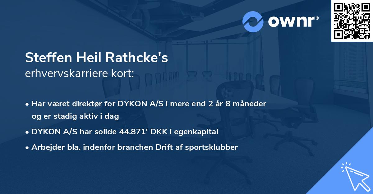 Steffen Heil Rathcke's erhvervskarriere kort
