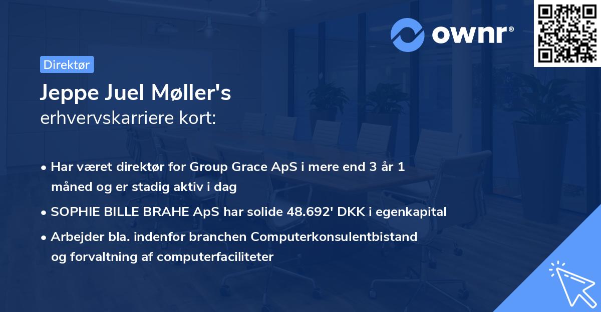 Jeppe Juel Møller's erhvervskarriere kort
