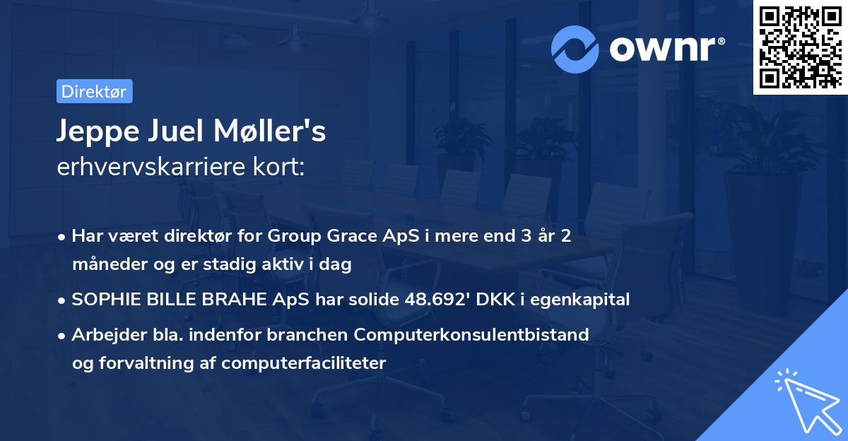 Jeppe Juel Møller's erhvervskarriere kort