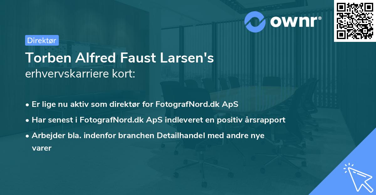 Torben Alfred Faust Larsen's erhvervskarriere kort