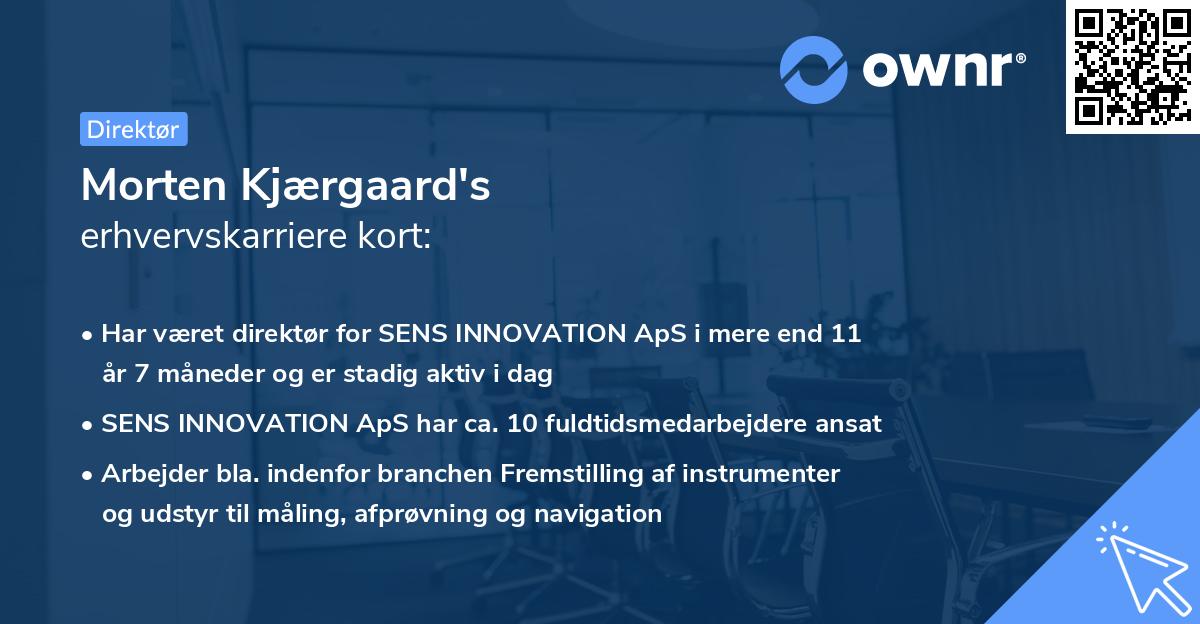 Morten Kjærgaard's erhvervskarriere kort