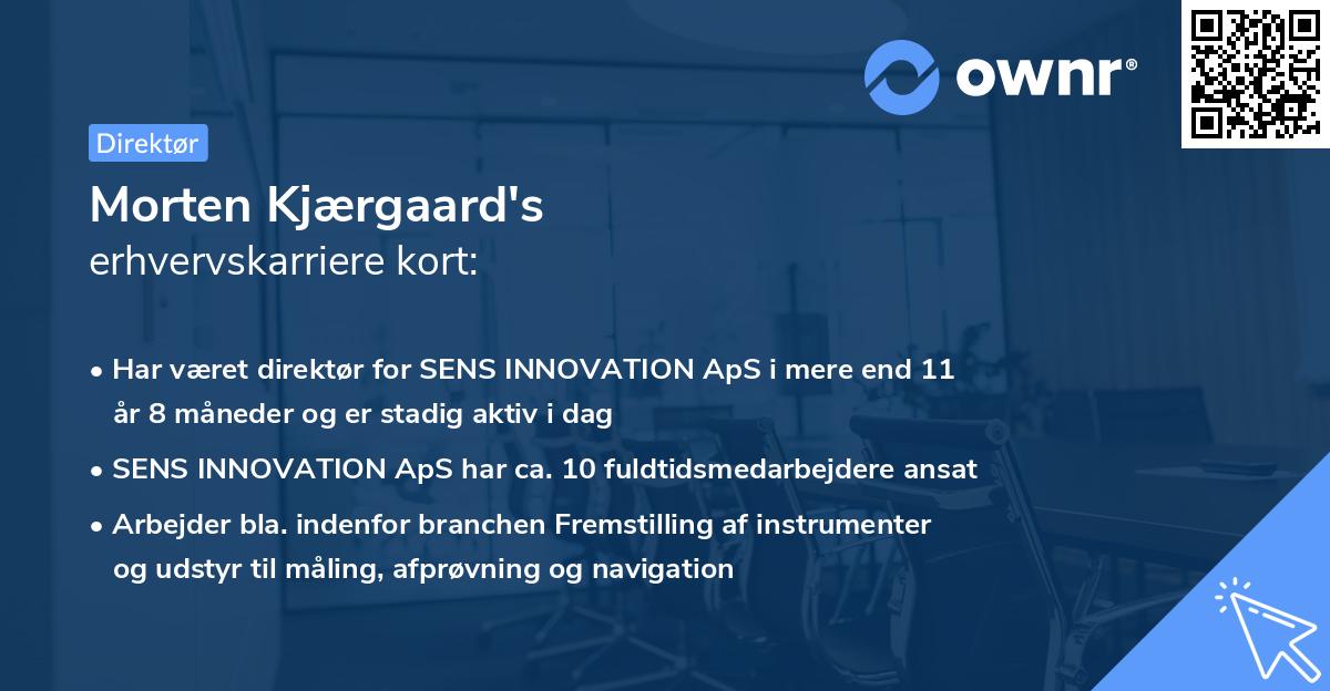 Morten Kjærgaard's erhvervskarriere kort