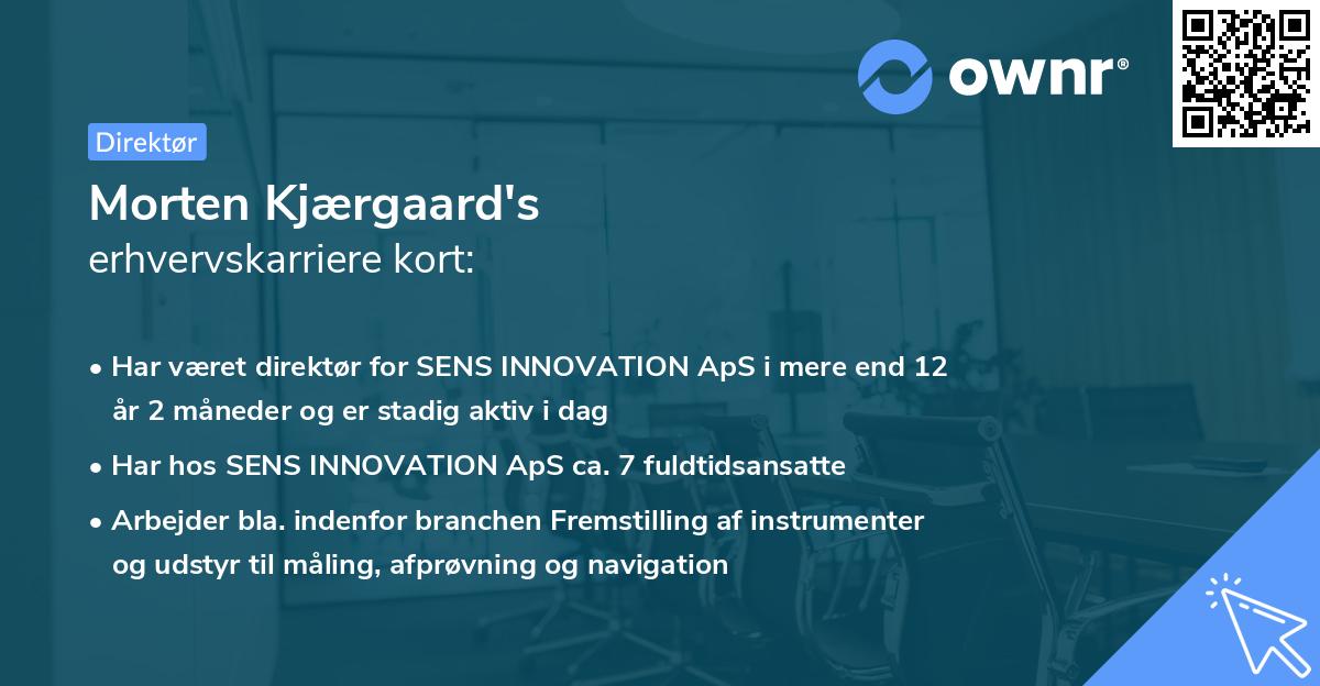 Morten Kjærgaard's erhvervskarriere kort