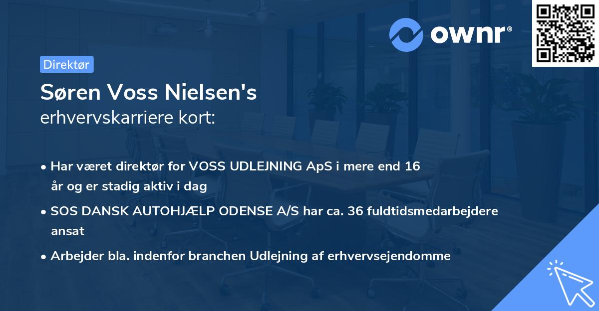 Søren Voss Nielsen's erhvervskarriere kort