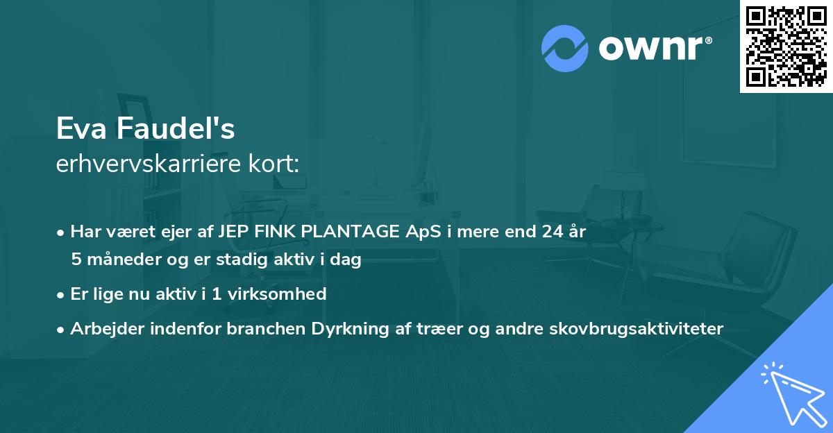 Eva Faudel's erhvervskarriere kort