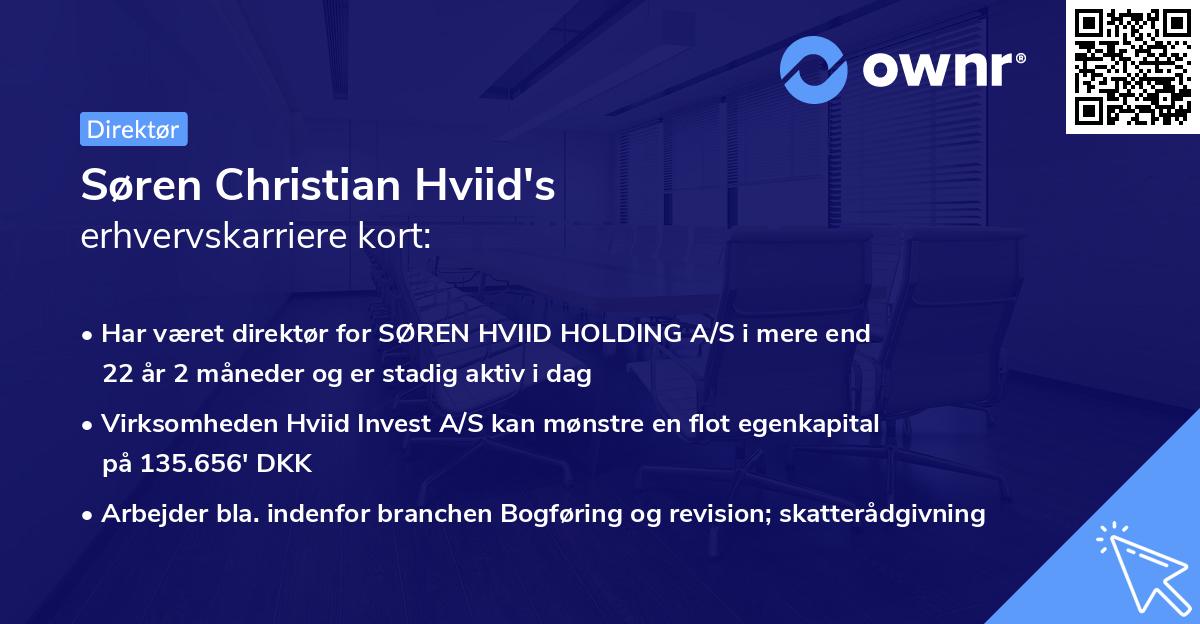 Søren Christian Hviid's erhvervskarriere kort