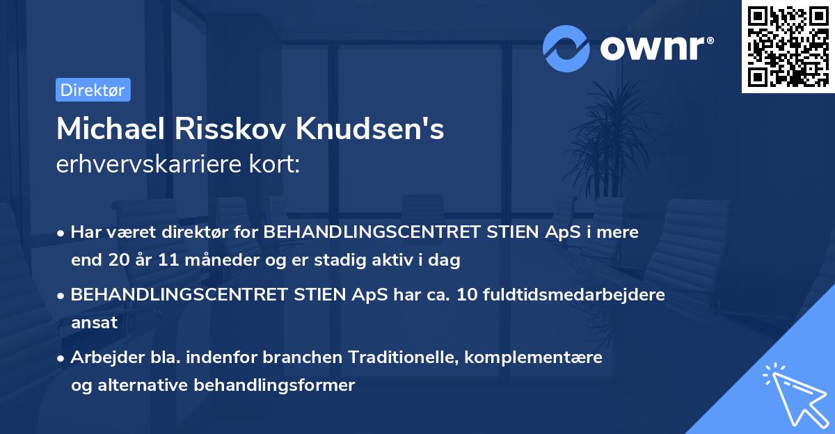 Michael Risskov Knudsen's erhvervskarriere kort