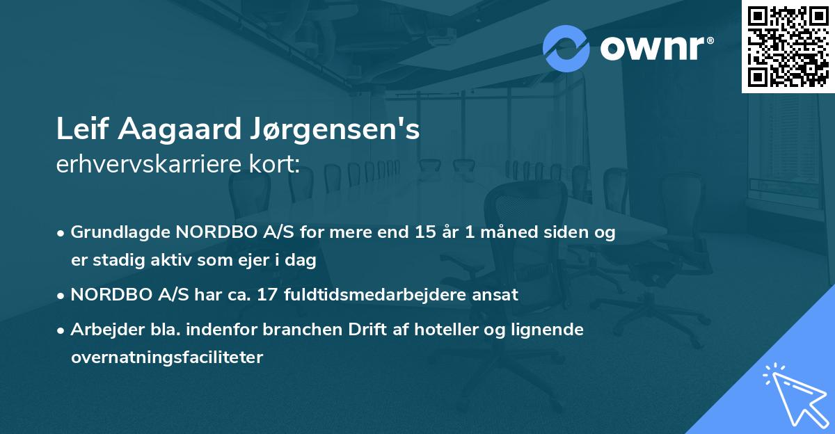 Leif Aagaard Jørgensen's erhvervskarriere kort