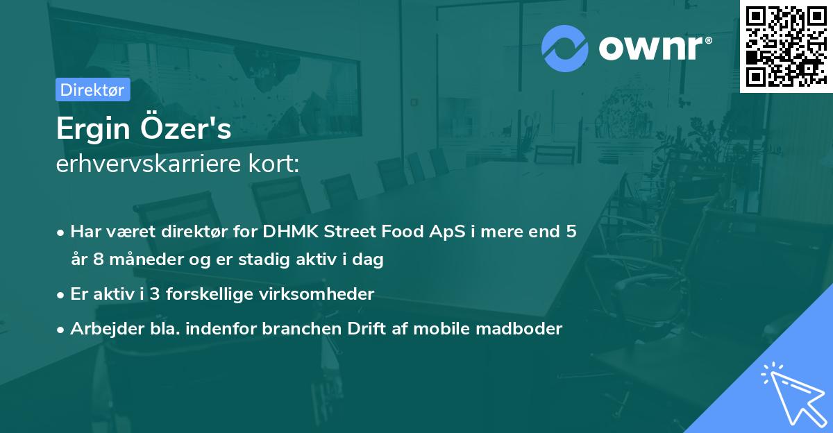 Ergin Özer's erhvervskarriere kort