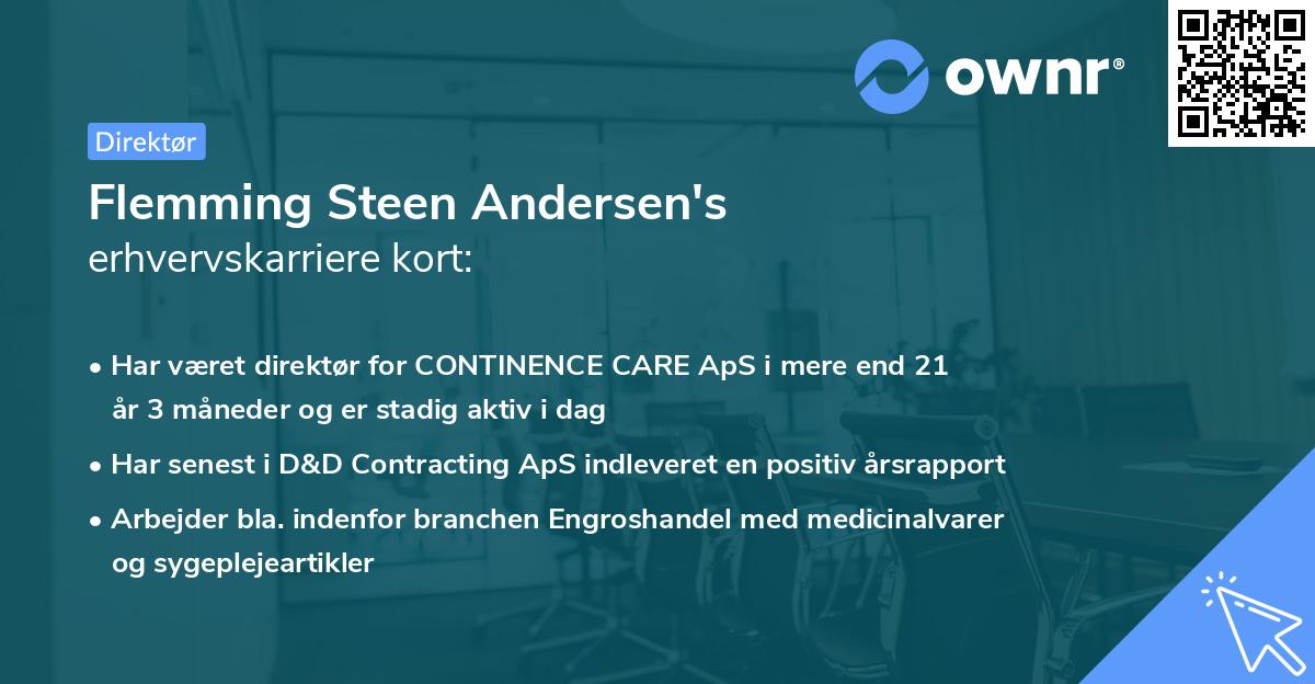 Flemming Steen Andersen's erhvervskarriere kort
