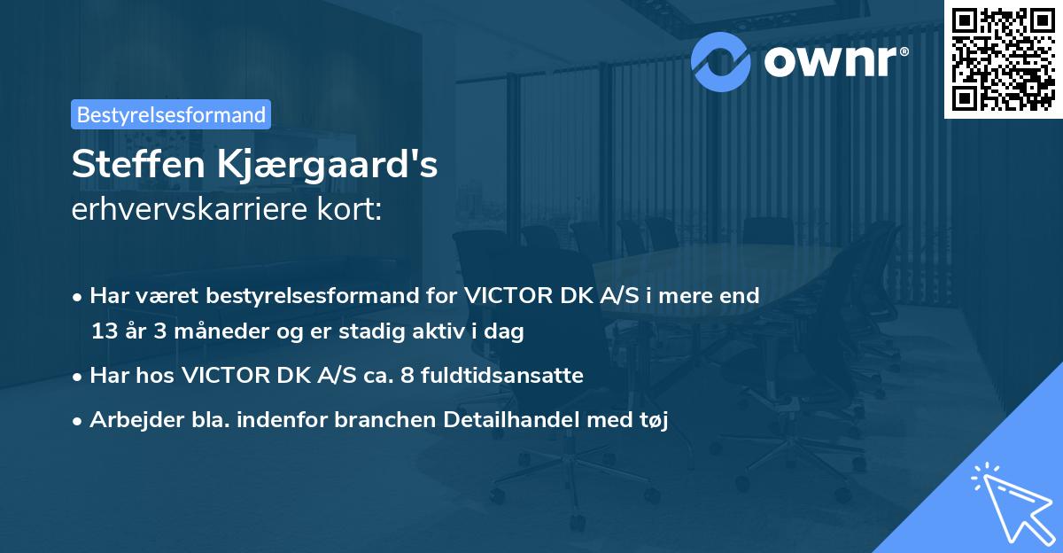 Steffen Kjærgaard's erhvervskarriere kort
