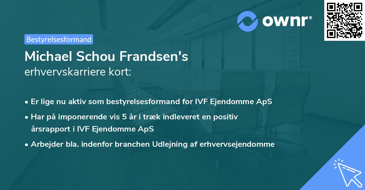 Michael Schou Frandsen's erhvervskarriere kort