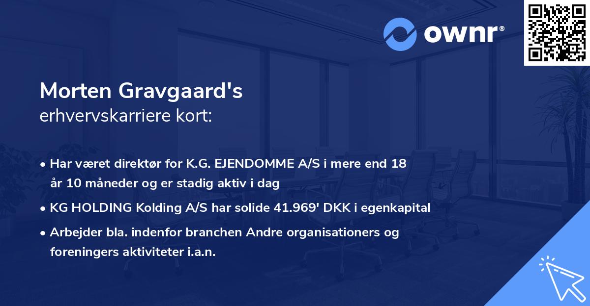 Morten Gravgaard's erhvervskarriere kort