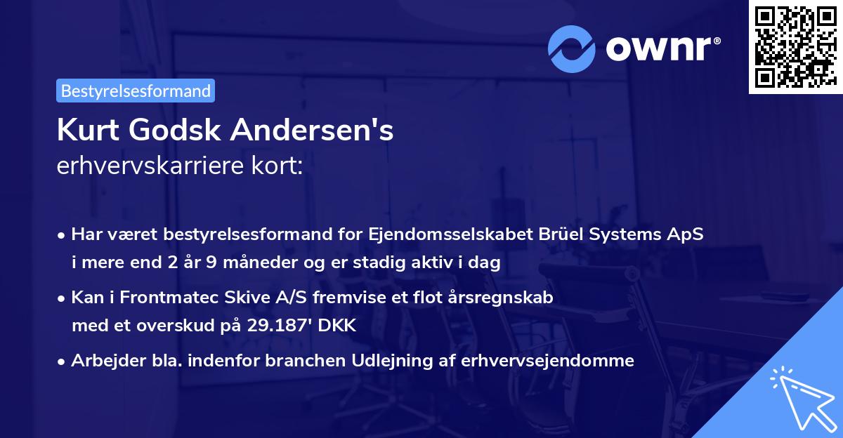 Kurt Godsk Andersen's erhvervskarriere kort