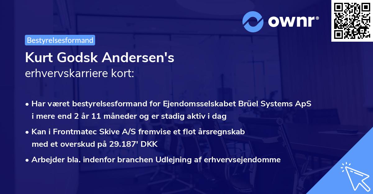Kurt Godsk Andersen's erhvervskarriere kort