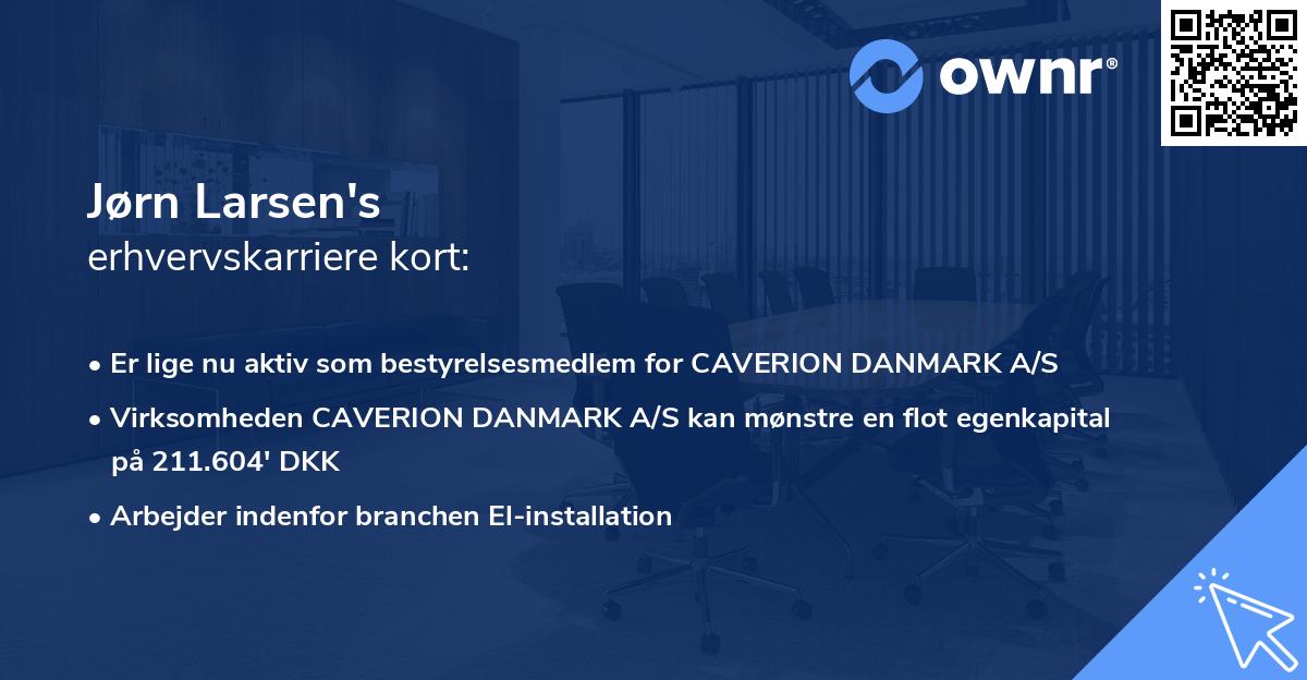 Jørn Larsen's erhvervskarriere kort