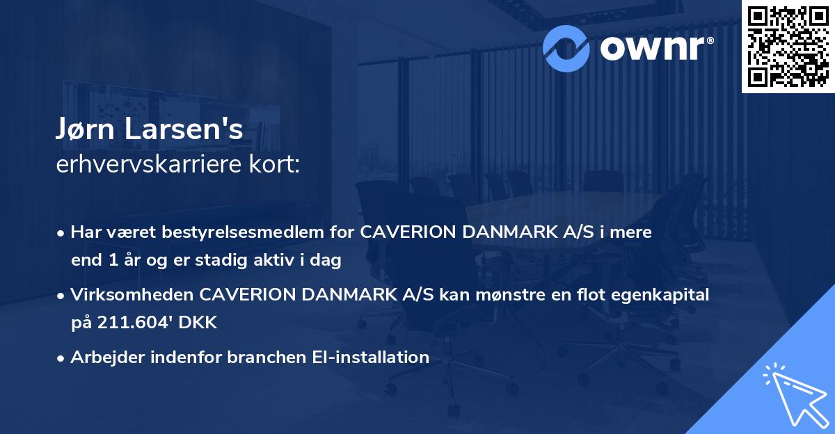 Jørn Larsen's erhvervskarriere kort