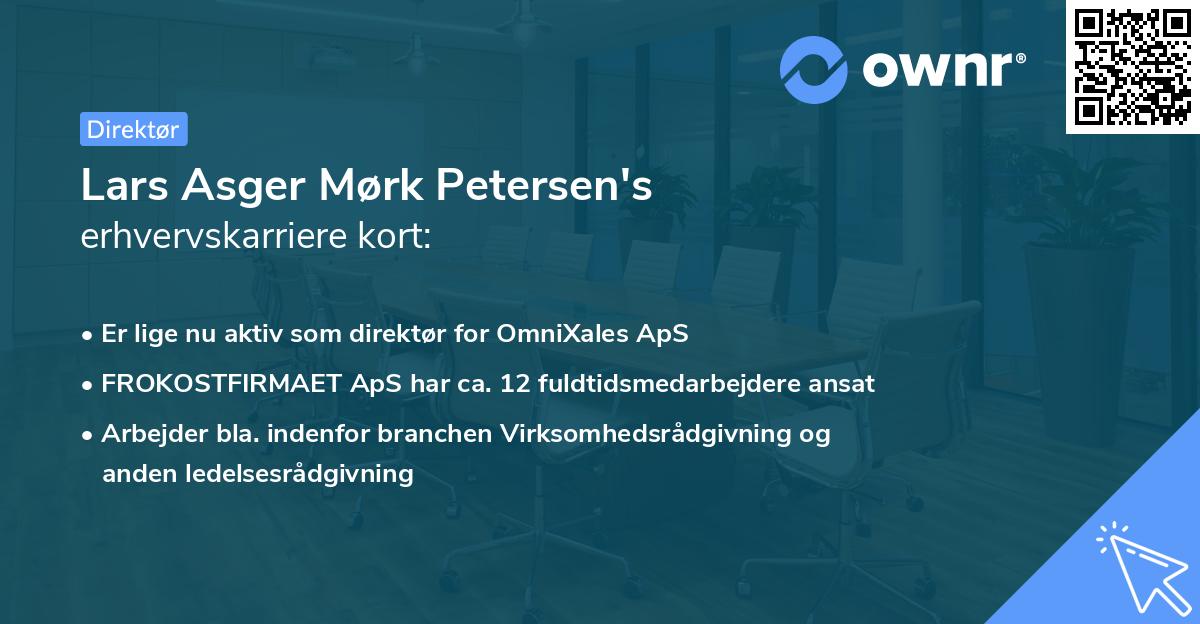 Lars Asger Mørk Petersen's erhvervskarriere kort