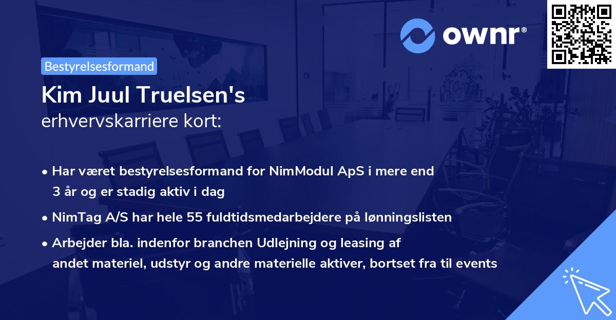 Kim Juul Truelsen's erhvervskarriere kort