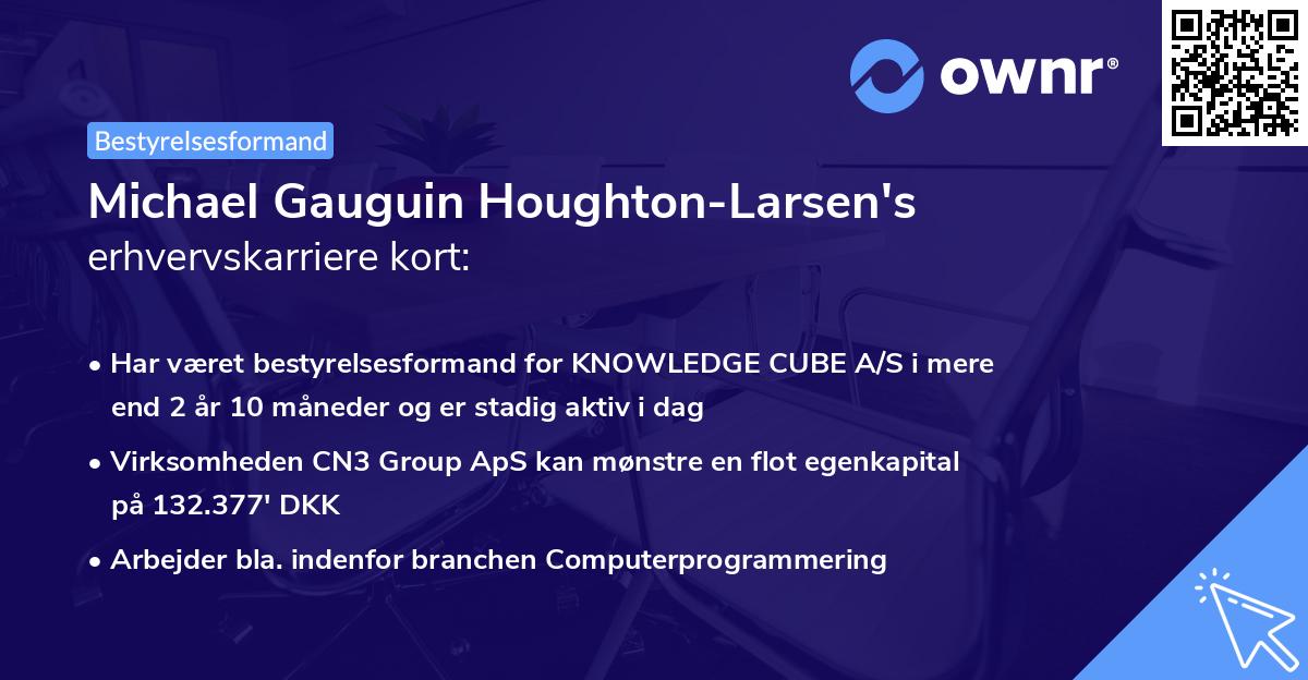 Michael Gauguin Houghton-Larsen's erhvervskarriere kort
